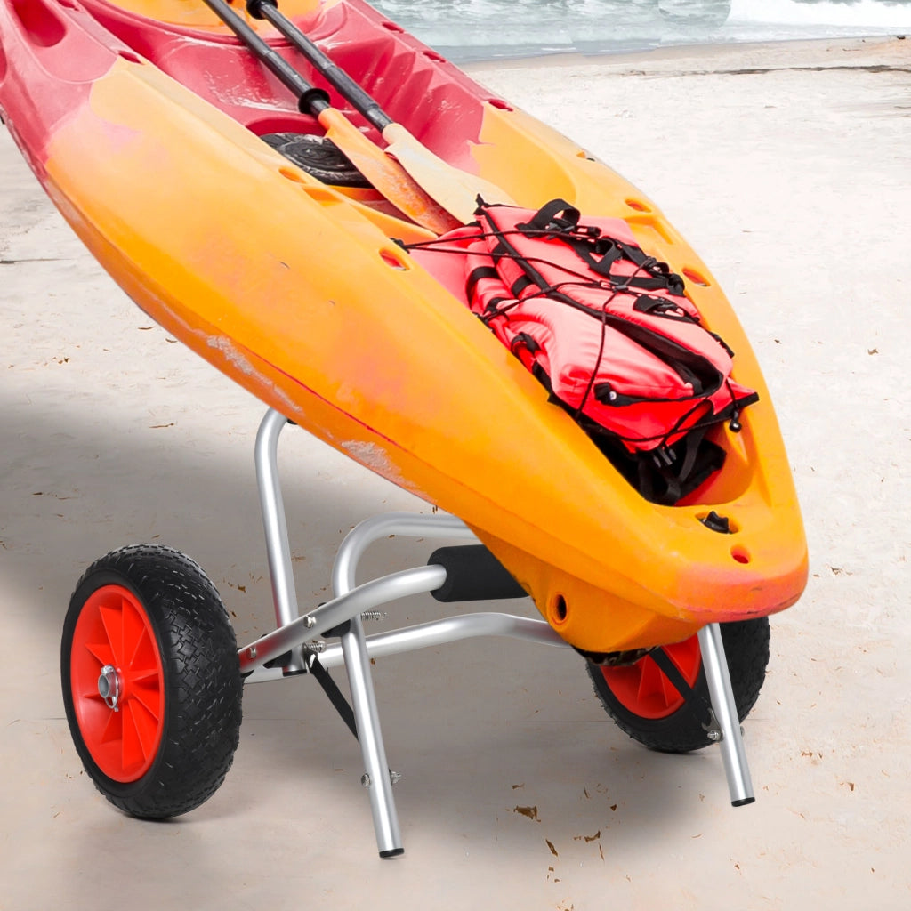Carrello pieghevole per Kayak Canoe Surf ¨C zephmum ¨C Grigio 68x44.5x40 cm