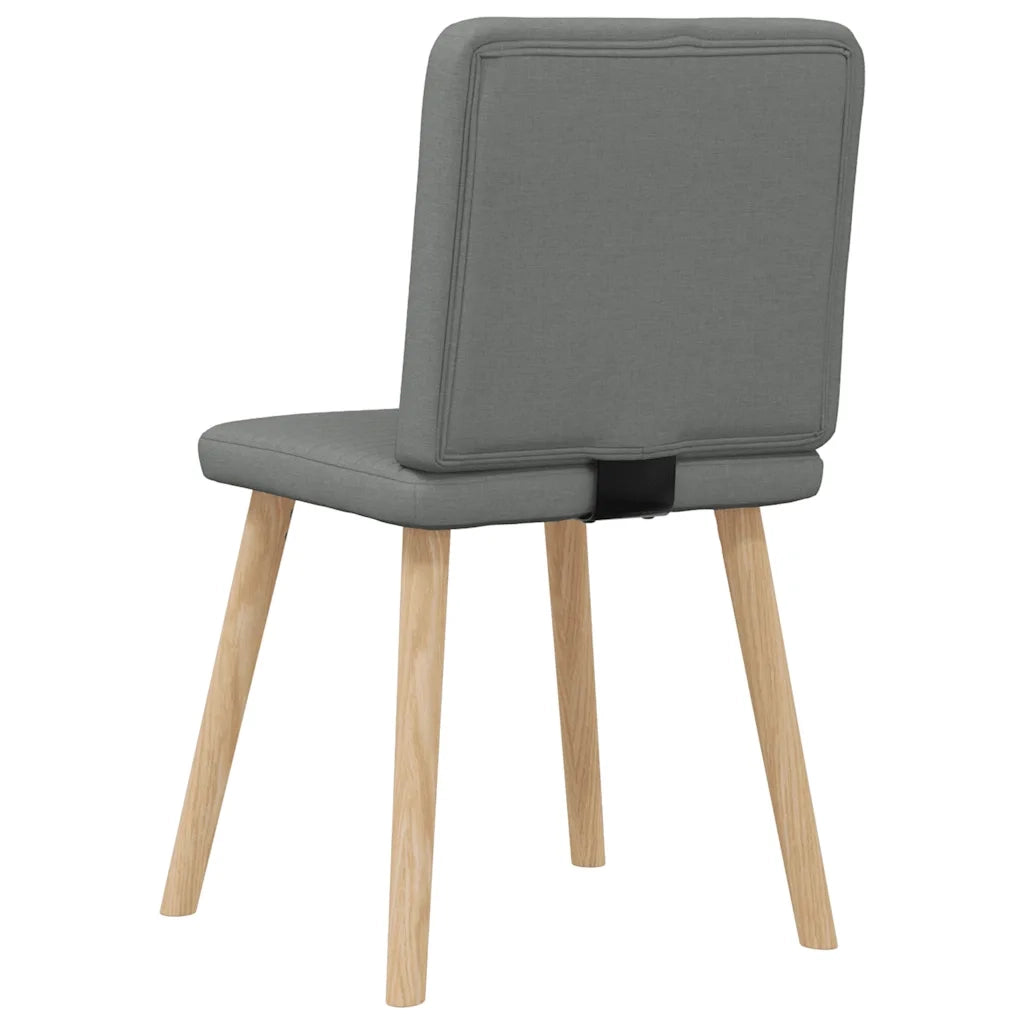 Sedie da Pranzo 4 pz | Sedie da cucina Grigio Scuro in Tessuto
