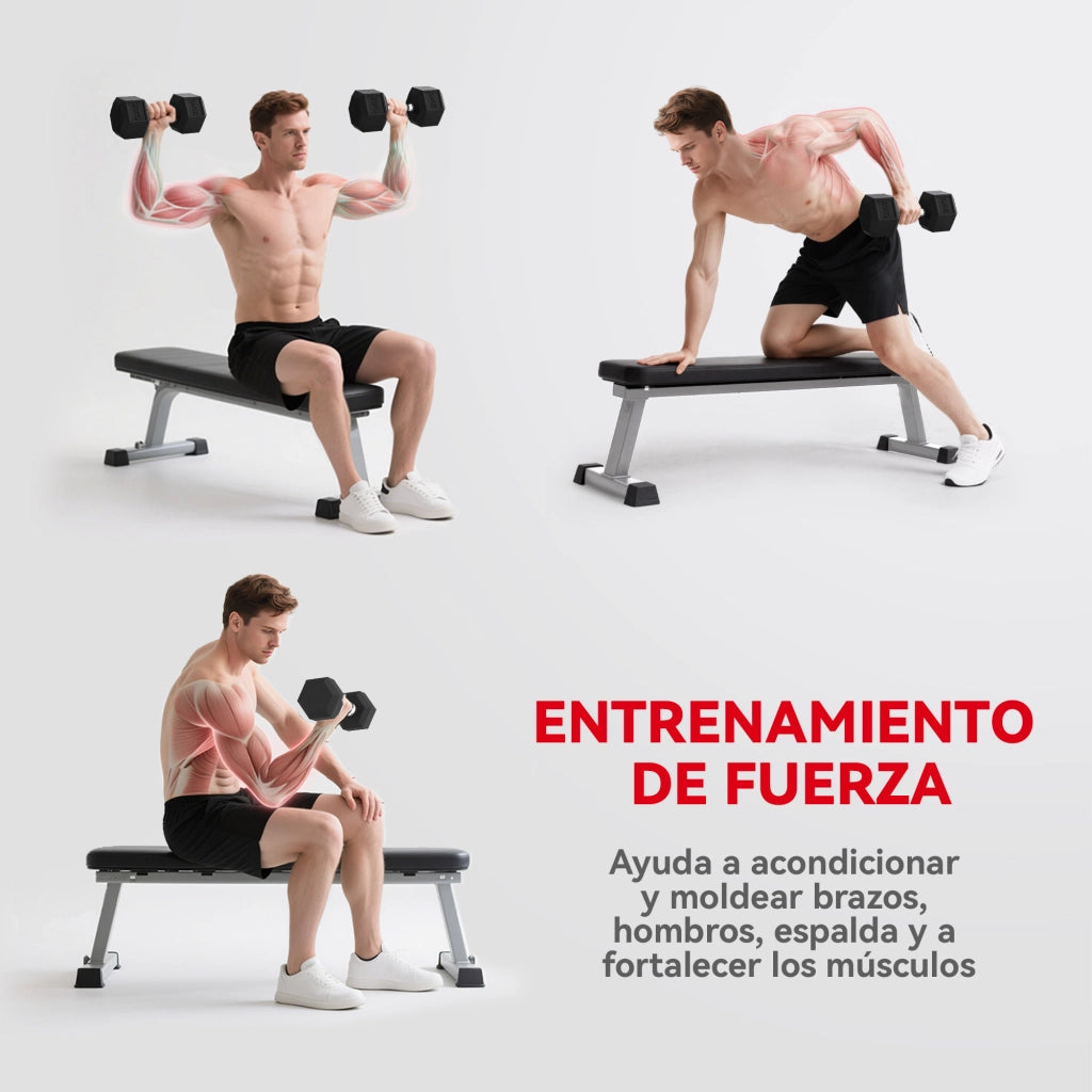 Pesas Esagonali in Ghisa 20 kg ¨C Minimal ¨C Nero