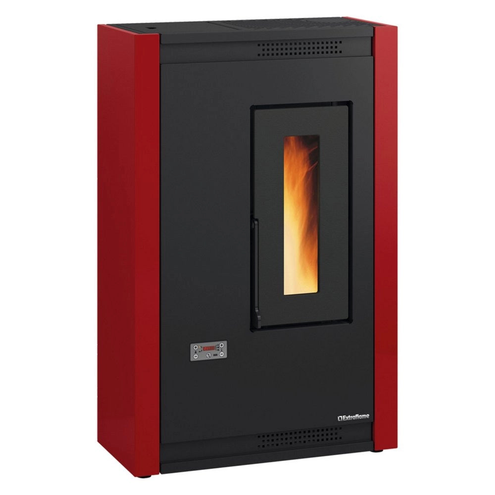 1pz stufa a pellet 'luisella' colore bordeaux cod:ferx.7001590nlm