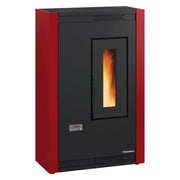 1pz stufa a pellet 'luisella' colore bordeaux cod:ferx.7001590nlm