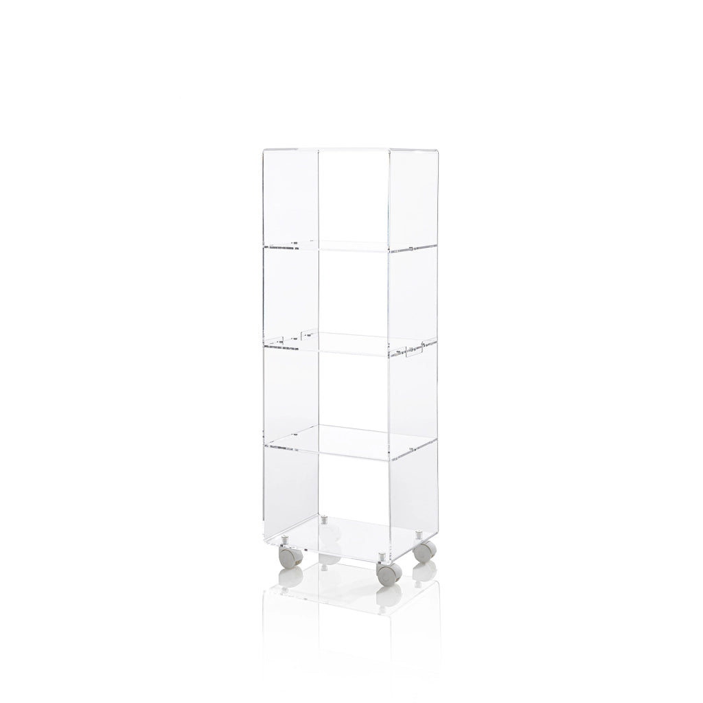 Mobiletto c/ruote THALOS trasparente