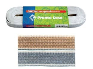 CINTINO COTONE AVANA E GRIGIO PER AVVOLGIBILI IN MATASSINE- - mt.7,5x mm.22h. in matassina gr.30 per metro - 12 matassa