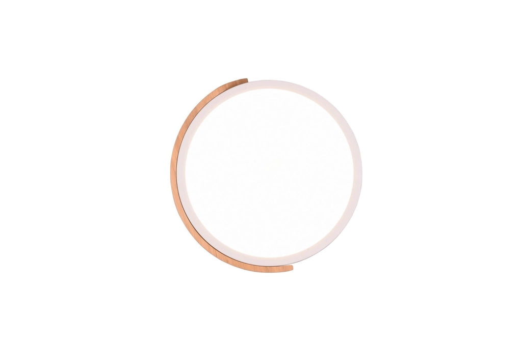 Plafoniera LED moderna JANO 20W 31,5cm bianco/legno RL