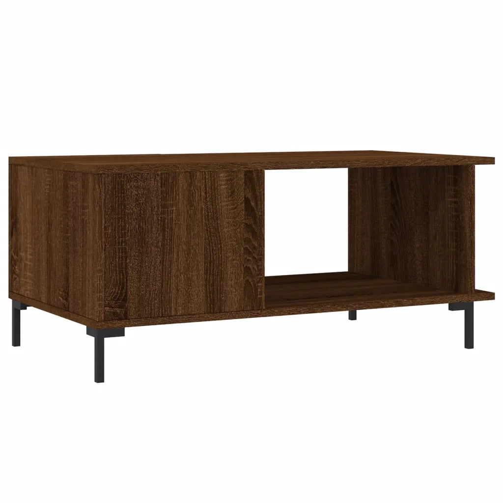 Tavolino da Salotto Rovere Marrone 90x50x40cm Legno Multistrato 829499