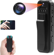 Cassa di Sorveglianza - Camera di Sorveglianza Minicamera 180° Rotante con Obiettivo 1080P HD Viso Notturno per Conferenze, Equitazione, Escursioni con Animali da Compagnia