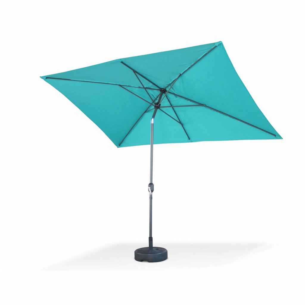 Ombrellone rettangolare, 2x3m, turchese