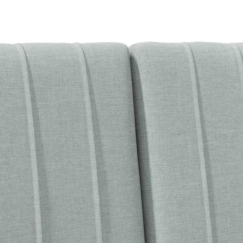 Testiera | Testata imbottita Grigio chiaro 140 cm Pino massello