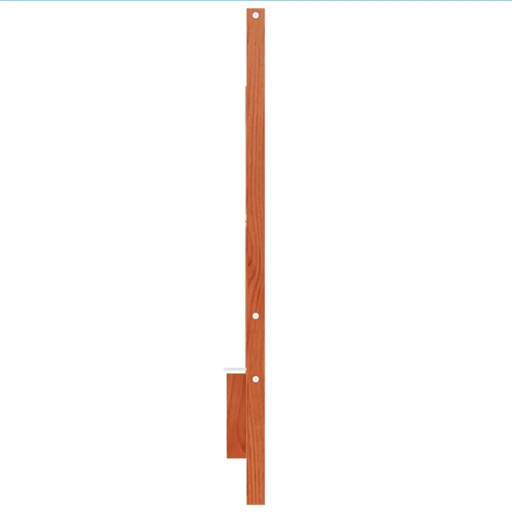 Testiera-Testata-Testiera Decorativa Marrone Cera 135 cm in Legno Massello di Pino 152099