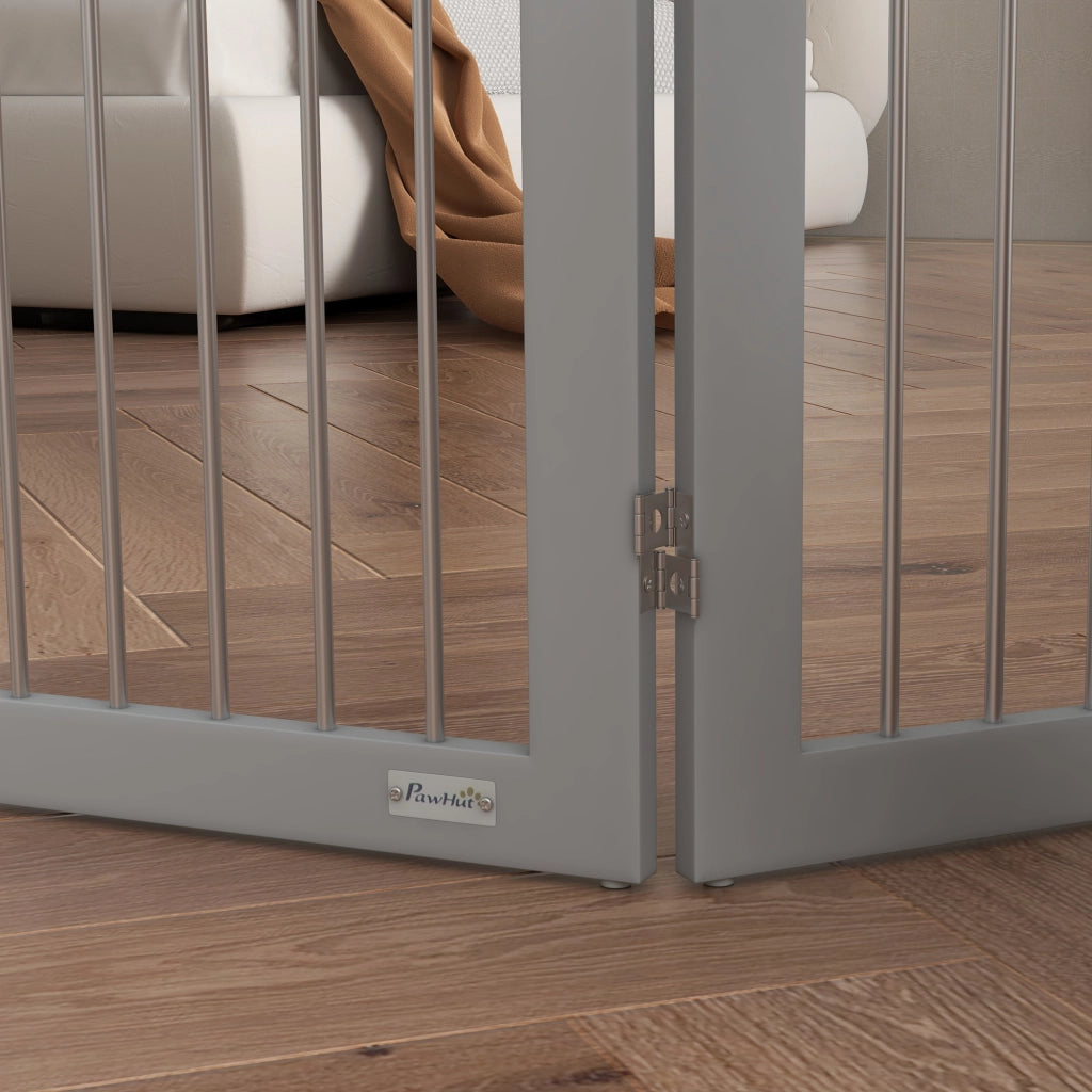 Barriera Sicurezza Pieghevole per Bambini e Cani ¨C zephmum ¨C Grigio 154x80 cm