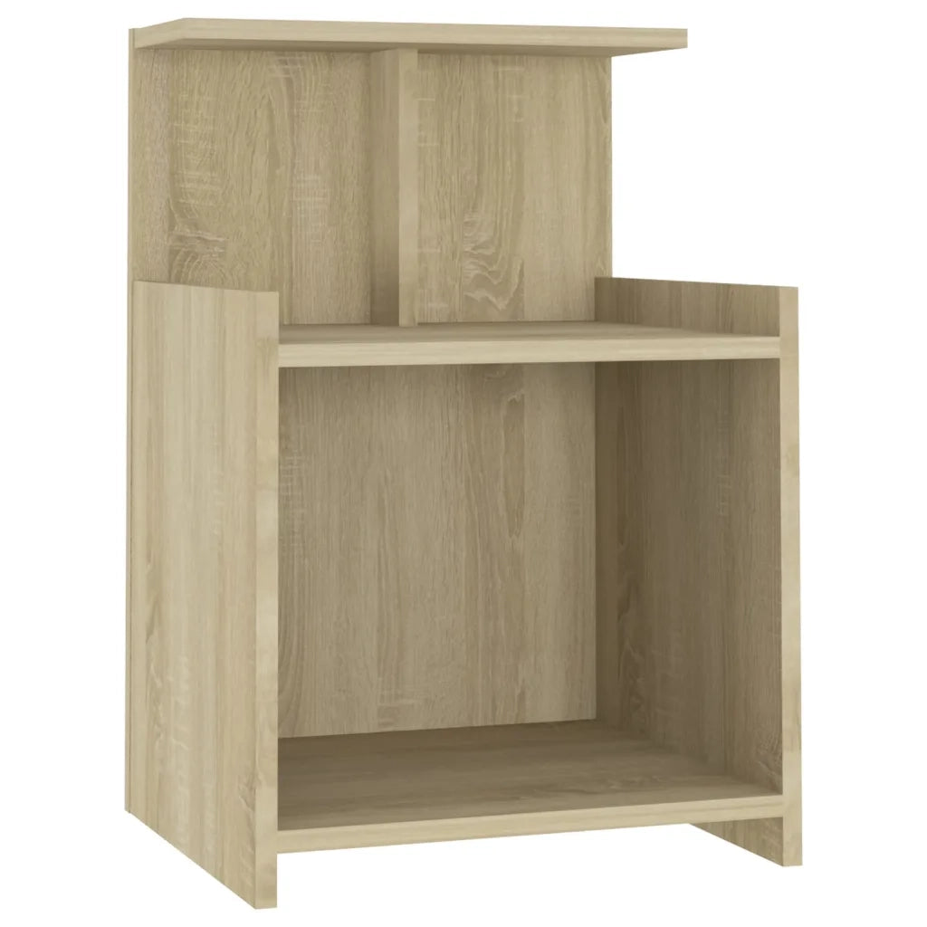 Set di 2 Comodini | Armadio da Notte | Mobiletto da notte Rovere Sonoma 40x35x60 cm in Legno Multistrato
