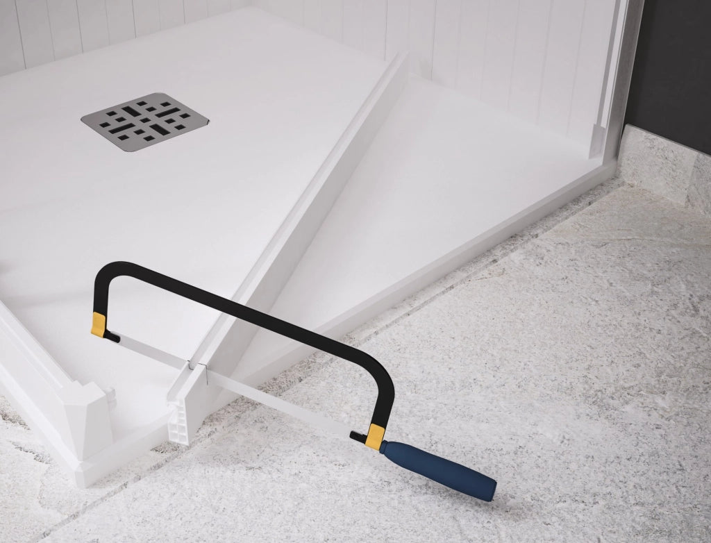 Box doccia scorrevole acrilico e pvc bianco h.190cm due lati Refote Lucy 90x90 cm