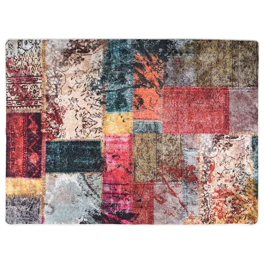 Tappeto Lavabile Patchwork 120x180 cm Multicolore 337966