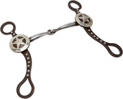 Bit per Snaffel a Mano in Bronzo Antico per Cavallo - Professionale e Comodo