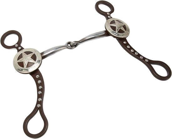 Bit per Snaffel a Mano in Bronzo Antico per Cavallo - Professionale e Comodo