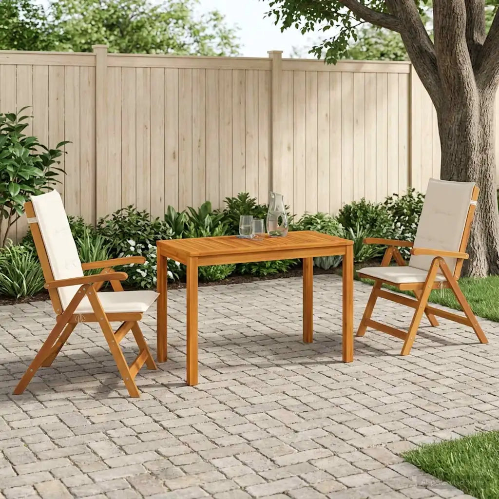 Set da pranzo da giardino 3 pezzi 3 pz Naturale 3434602