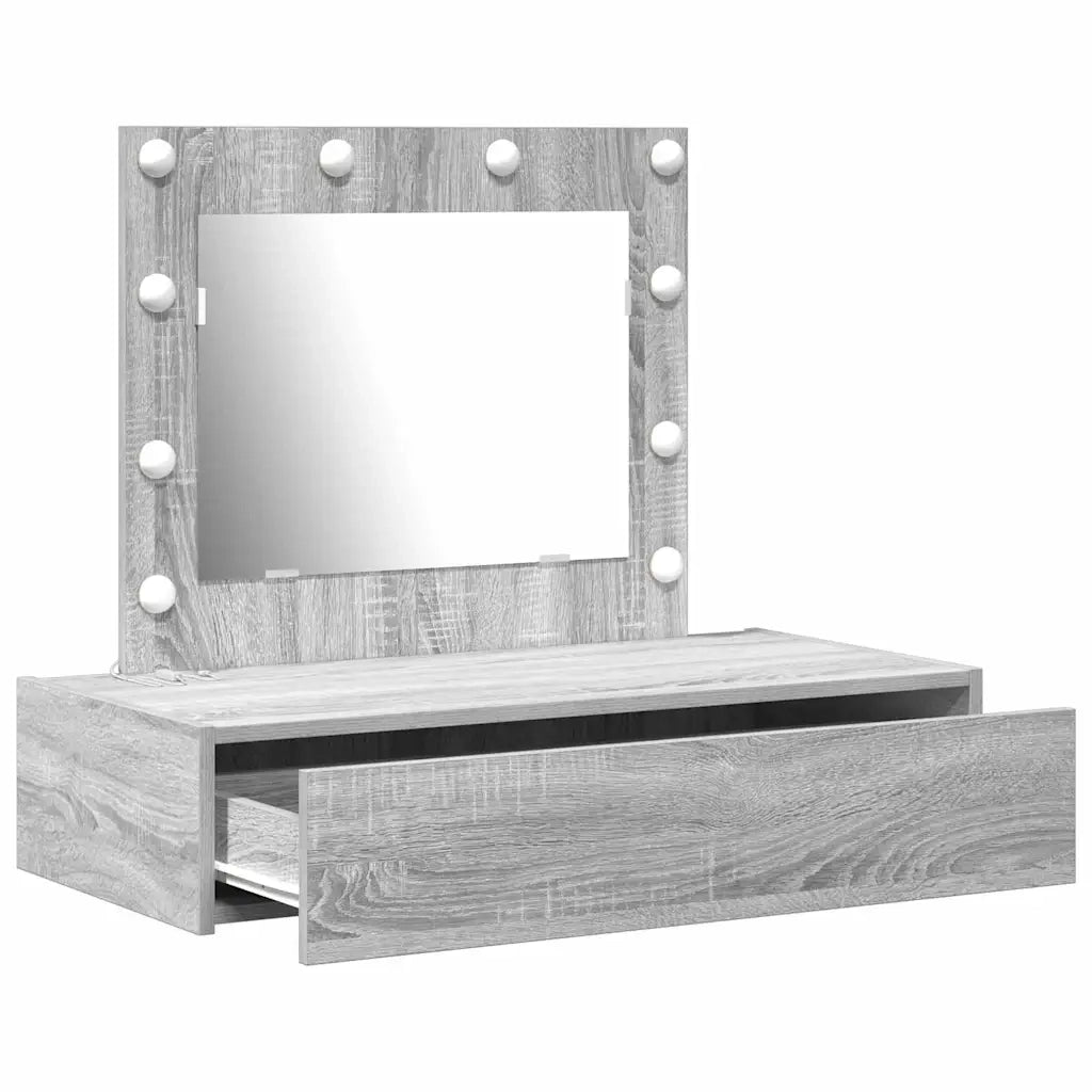 Tavolo da Trucco Grigio 83 x 40 x 70 cm Legno multistrato 865231