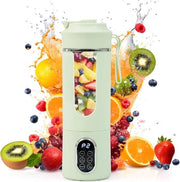 Blender portatile 530ML - Mini macchina per smoothie e shake - Funziona con USB - Pulizia automatica - Ideale per smoothies e shaker personalizzati - Colore verde