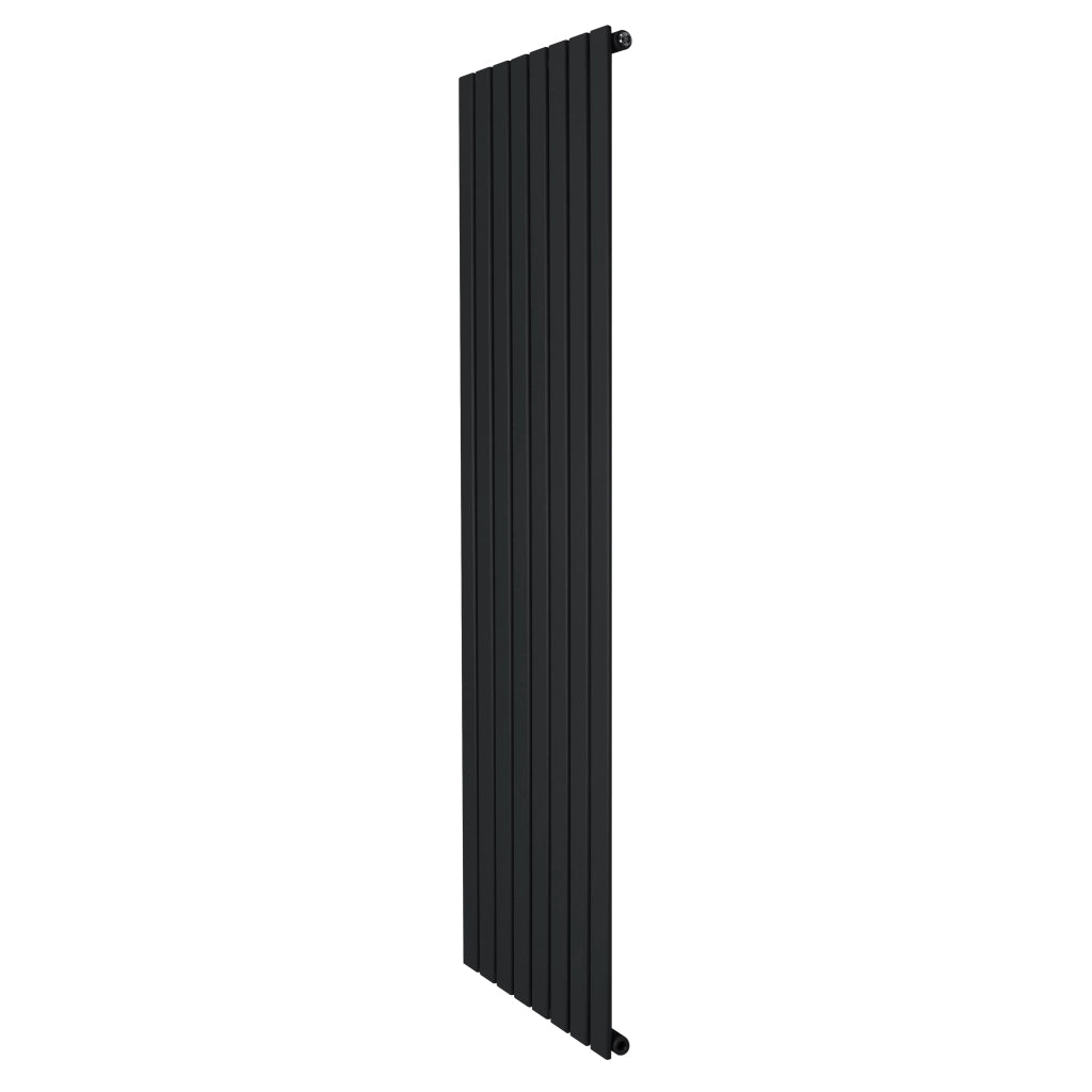 Radiatore Verticale Design Piatto Colonna Singola Nero 1800x560 mm