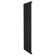 Radiatore Verticale Design Piatto Colonna Singola Nero 1800x560 mm