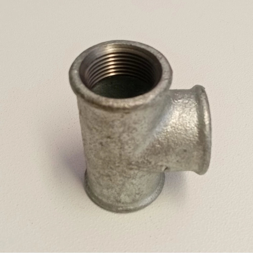 Raccordo fff da 2'' tee t ghisa zincata malleabile raccordo di connessione a 3 vie