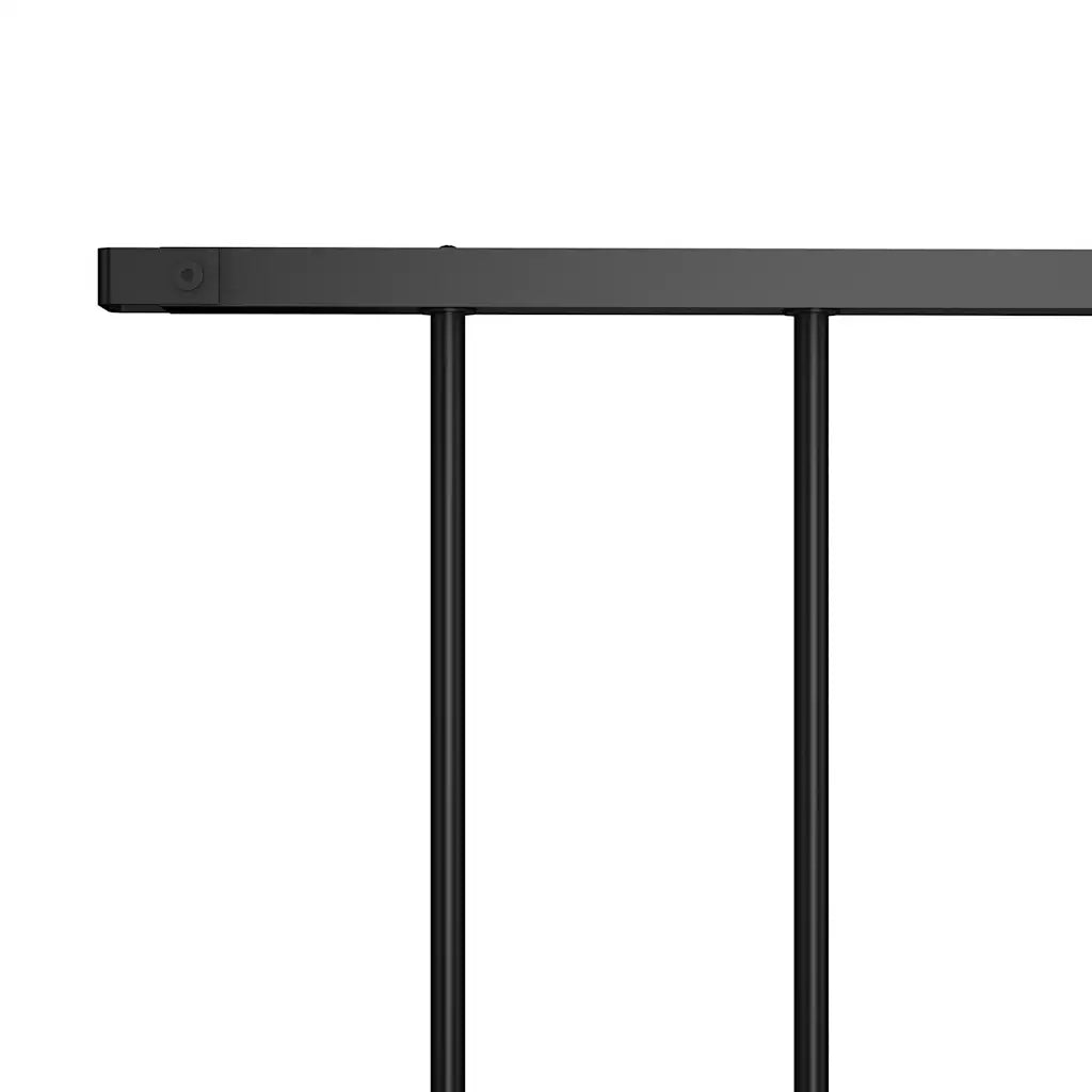 Pannello di recinzione Woerden in acciaio verniciato a polvere 1,7x0,75 m Nero 145218