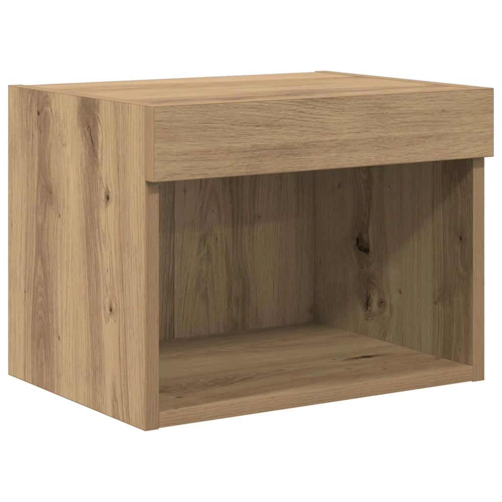 Mobile Porta TV con LED 5 pz-Credenza per TV Rovere artigianale 656534