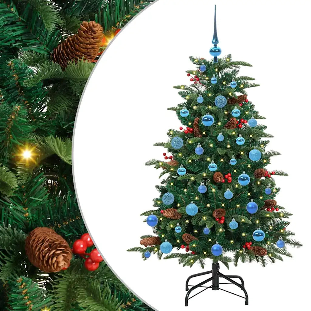Albero di Natale artificiale con 150 LED Verde 150 cm 3395548