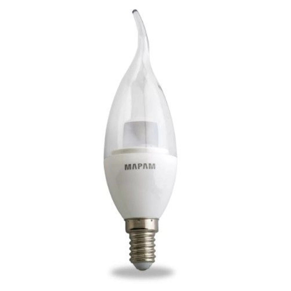 Trade Shop - Lampadina Led E14 Candela Trasparente 5 Watt Luce Calda 3000k Alta Qualità 00272 -