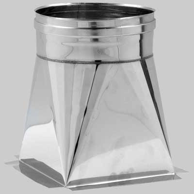 TRAMOGGIA INOX MONOPARETE  250 x 250 tubo Ø 250     MADE IN ITALY