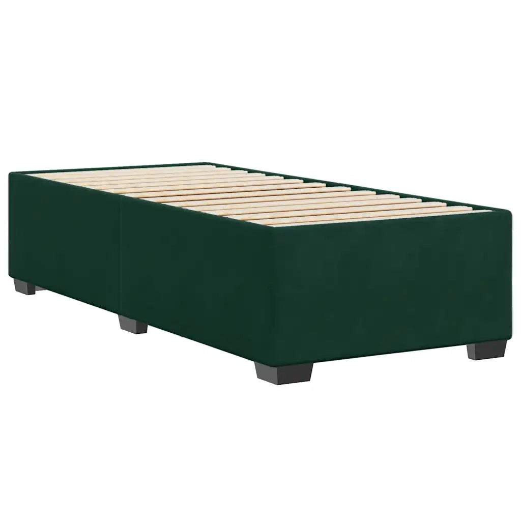 Giroletto senza Materasso Verde Scuro 100x200 cm in Velluto 3284616