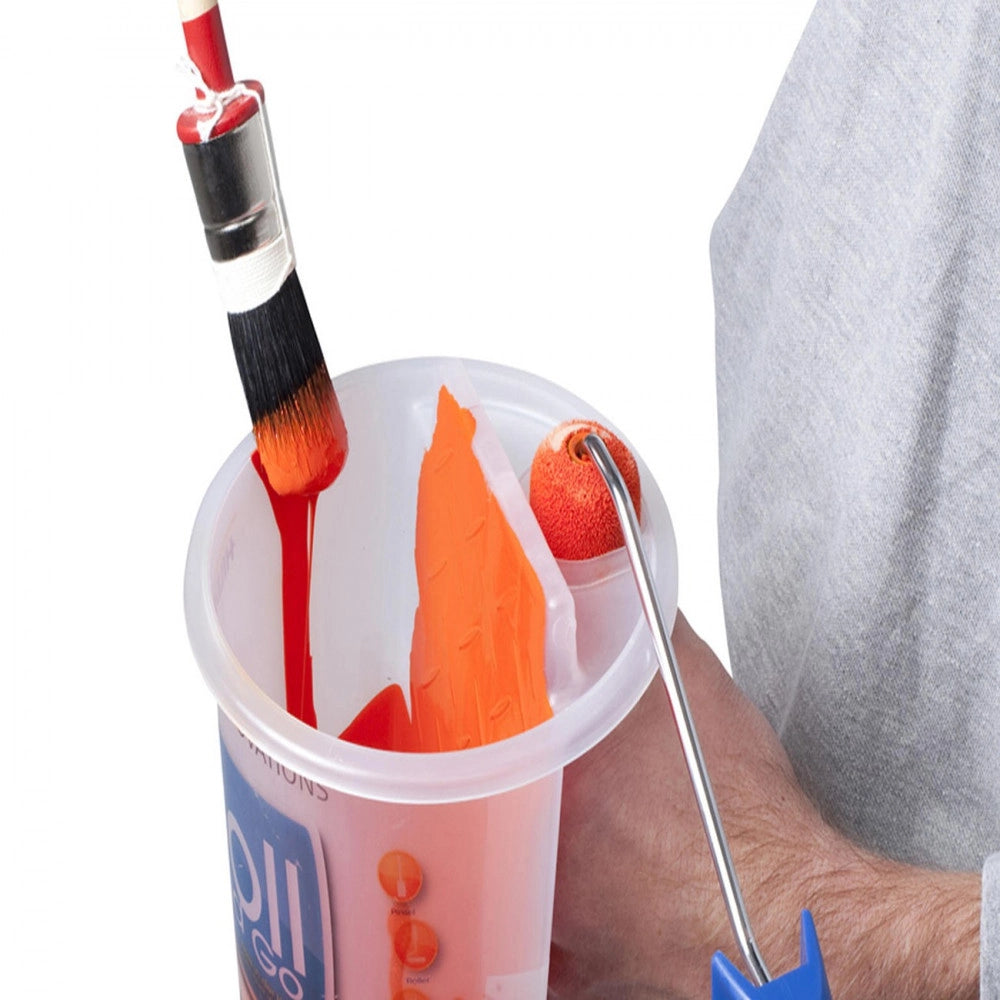 Go paint roll and go s brocca contenitore con impugnatura per smalto pittura impregnante