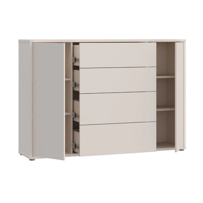 Madia Medea 4 cassetti e 2 ante colore cashmere