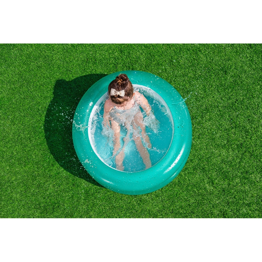 Trade Shop - Piscina Fondo Gonfiabile Per Bambini A 3 Anelli ø70x30cm Colori Assortiti 51033 -