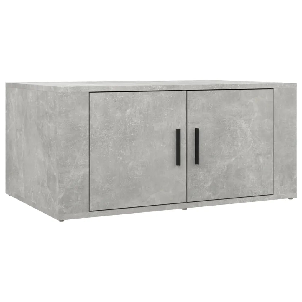 Tavolino Salotto Grigio Cemento 80x50x36 cm Legno Multistrato 816516