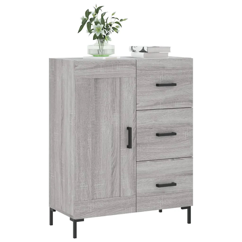 Credenza | Madia | Buffet da pranzo | Armadio da pranzo Grigio Sonoma 69,5x34x90 cm in Legno Multistrato
