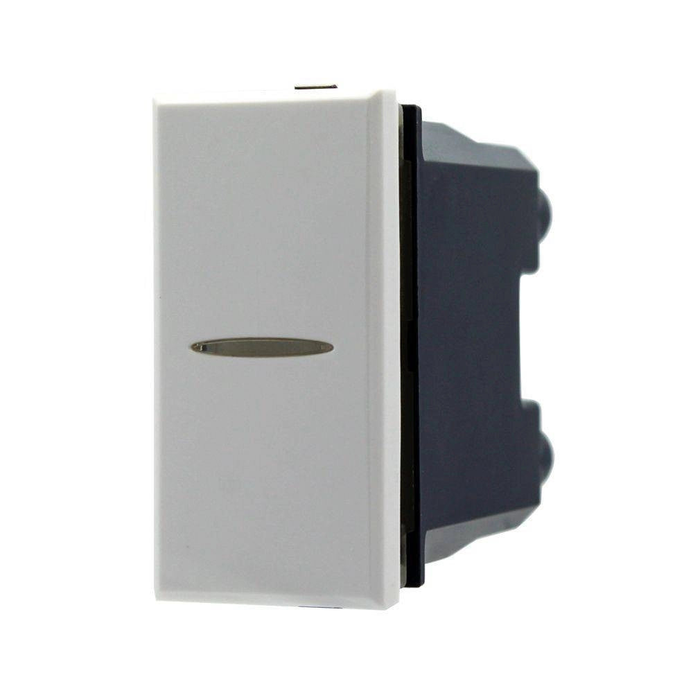 Trade Shop - Invertitore 1p 16a Assiale Colore Bianco Compatibile Con Bticino Axolute -