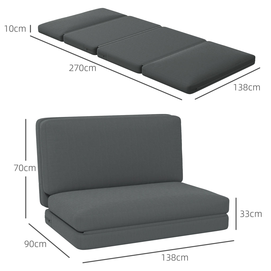 Poltrona Relax Faltbar ¨C Minimal ¨C Grigio Scuro