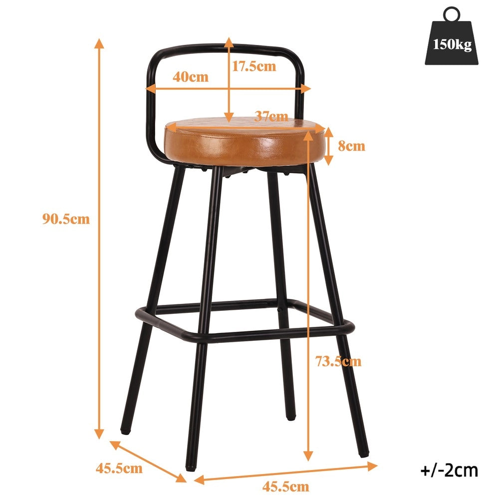 Set Tavolo Bar con Sgabelli per 4 Persone con LED ¨C Xylo ¨C Nero, Piano Cucina