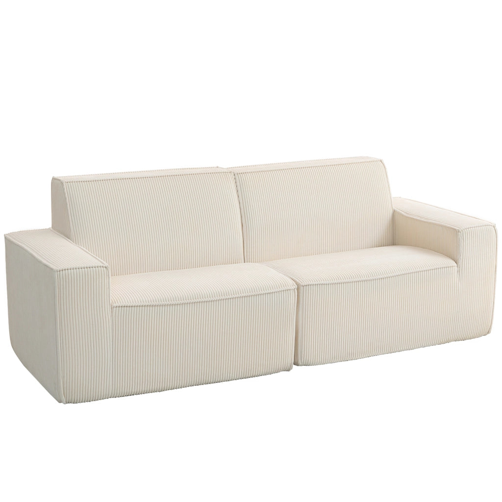 Divano 3 posti in velluto 230 cm ¨C Xylo ¨C beige