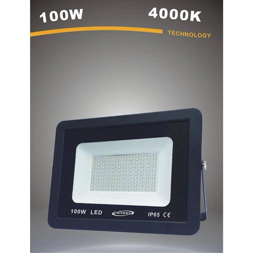 Trade Shop - Faretto Led Proiettore Da Esterno 100w Nero Ip65 Luce 6500k 4000k 3000k - -bianco Naturale      -