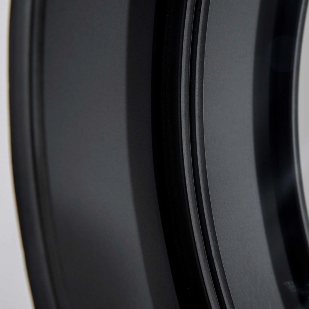 Specchio Decorativo Rotondo con Cornice e Cassetto ¨C Zephmum ¨C Nero Metallo MDF ?61cm