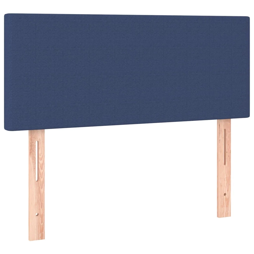 Letto a Molle con Materasso e LED-Struttura Letto con Materasso Blu 90x200 cm in Tessuto 991303