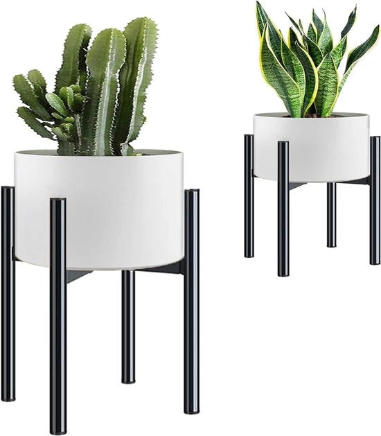 Standare per piante in alluminio, regolabile, per interni ed esterni, altezza 21 cm - 35 cm