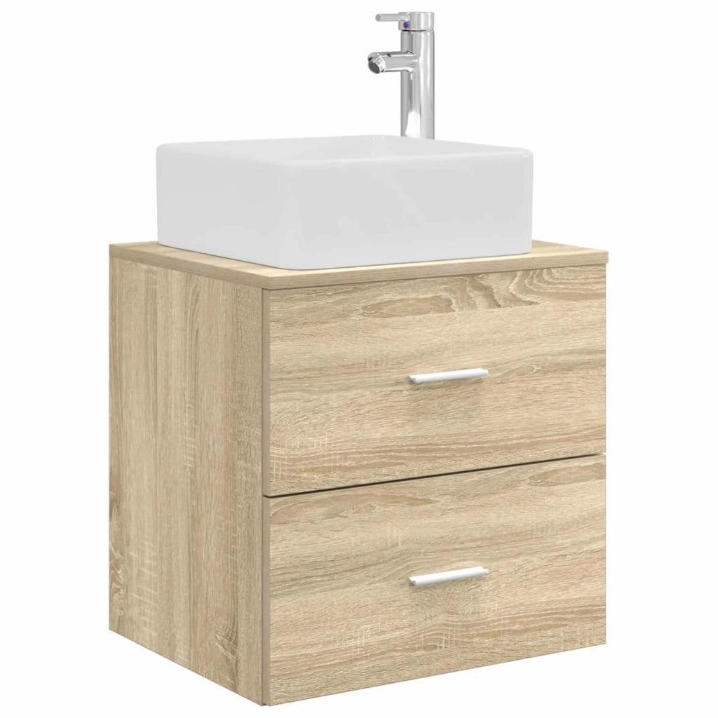 Set di Armadi da Bagno 3 pz Rovere Sonoma 49,5 x 41 x 63 cm 3405821