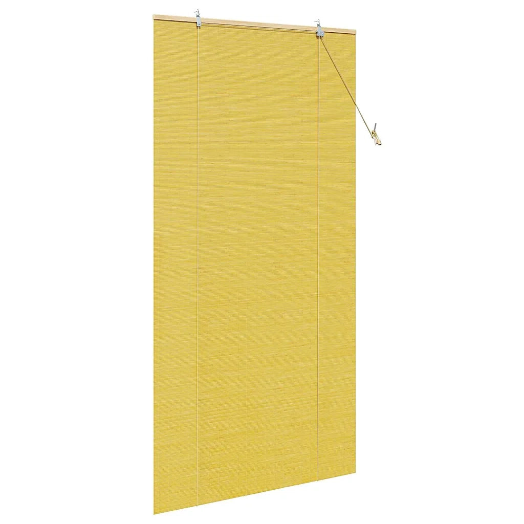 Tenda a rullo con tende Giallo 110 x 220 cm Bambù 42006871