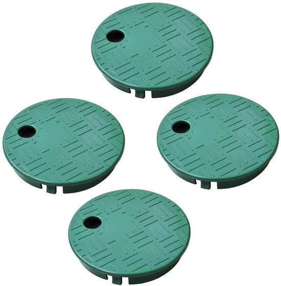 Box di ventilazione in plastica di alta qualità - coperchio di sostituzione - 4 pezzi - adatto per sistemi di irrigazione - protezione contro danni - scatola di plastica trasparente