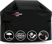 Scopa barbecue 137 cm Resistente all'acqua e UV con cinghie regolabili - adatto per Genesis, Charbroil - nero