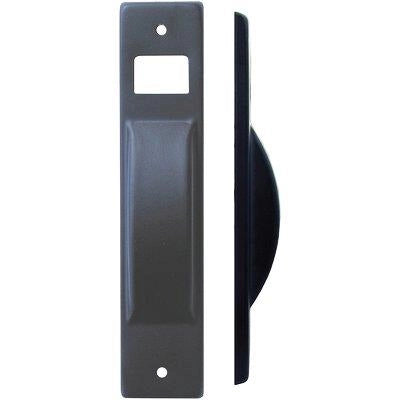 PLACCA AVVOLGITORE A SEMINCASSO - ACCIAIO VERNICIATA NERA MM 40X195- 5 pezzi