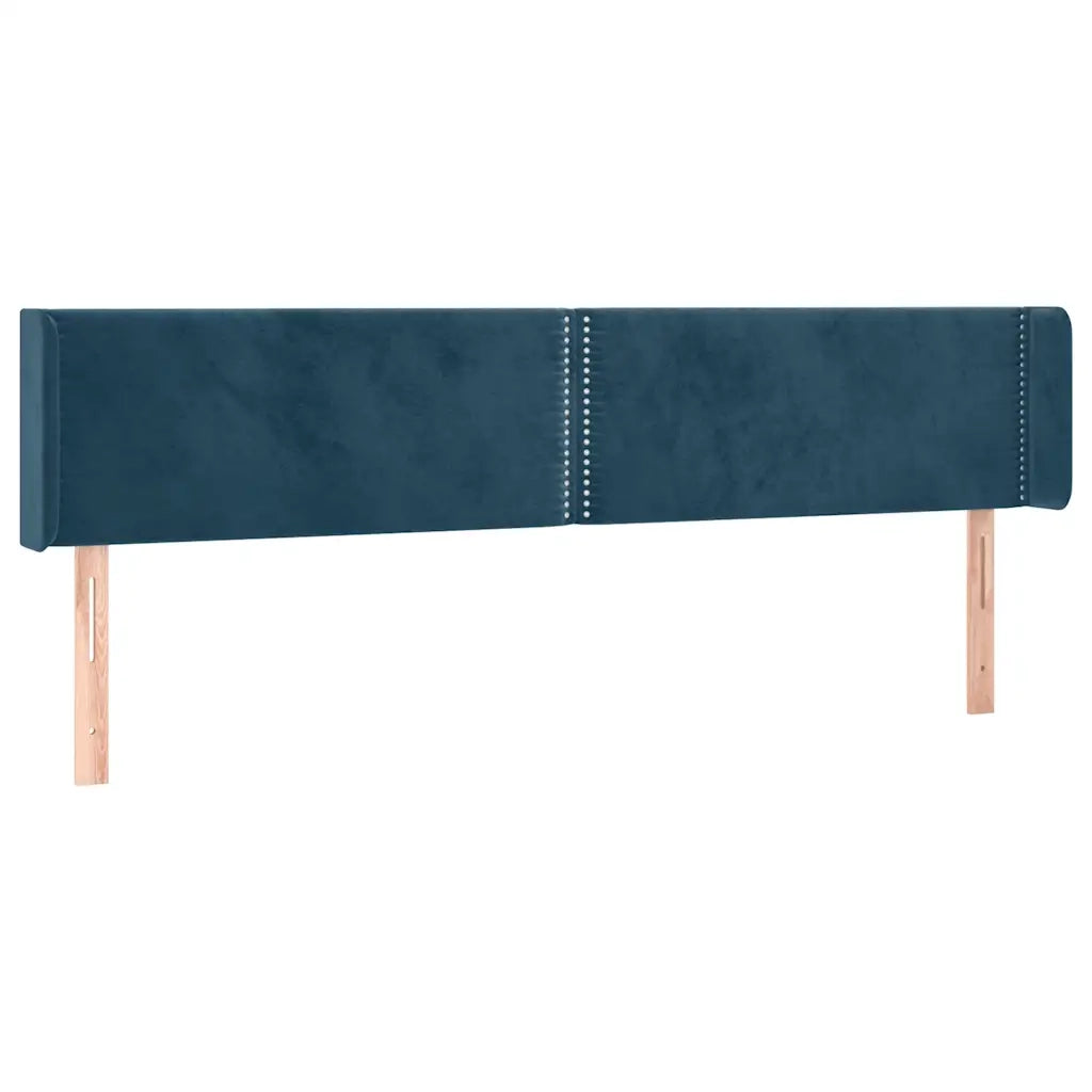 Testiera a LED Blu Scuro 163x16x78/88 cm in Velluto 3123154